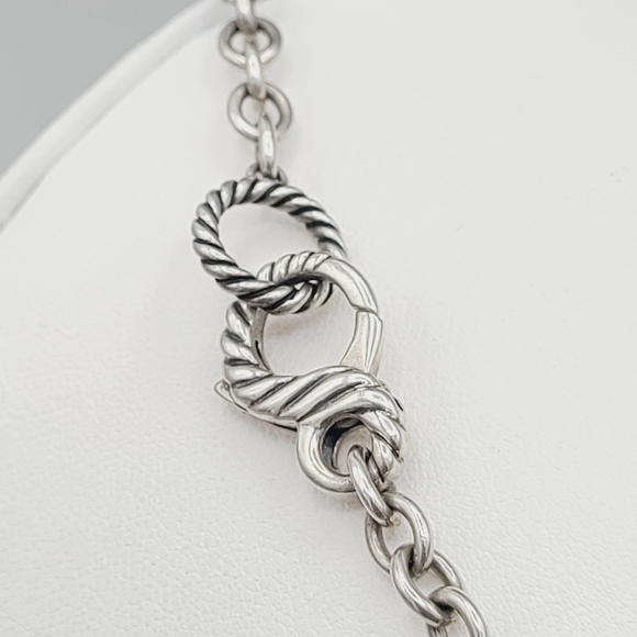 David Yurman Tweejoux Multi Gems Necklace With Lavender Amethyst And Rose Quartz - Picture 8 of 9